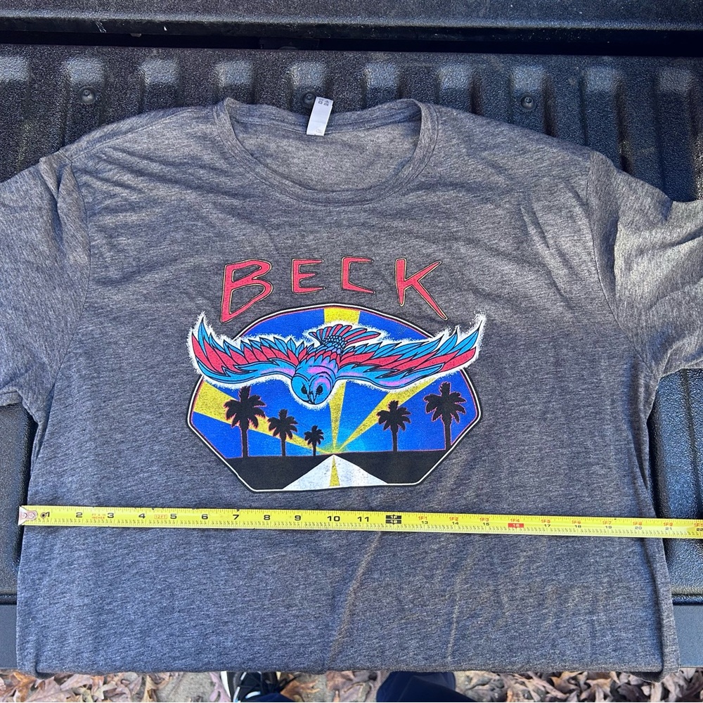 Gray Graphic T-Shirt with Colorful Design